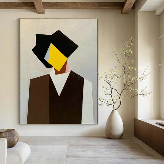Geometric Figure Abstract Art for Modern - Minimalist Home & Creative Office DLZ0760