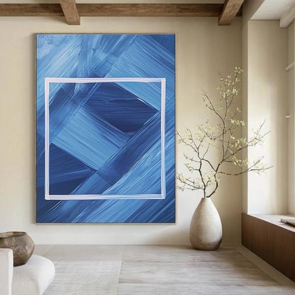 Minimalist Abstract Art for Scandinavian Office & Art Gallery STSC037