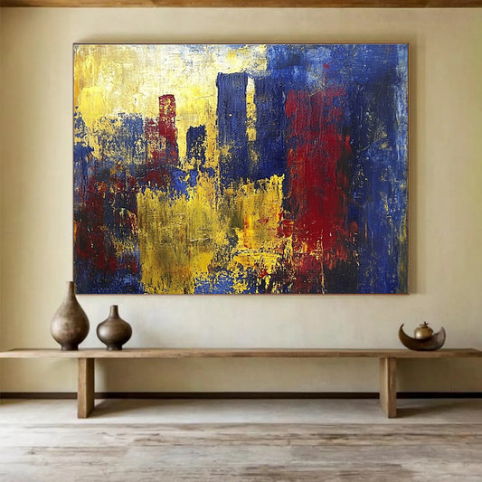 Bold City Color Abstract Art for Industrial Bar & Architecture Firm SC357