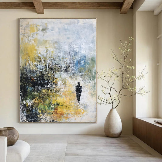 Figure in Colorful Landscape for Inspirational Office & Art - Themed Home STSC237