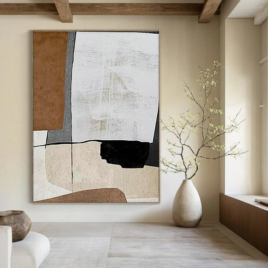 Geometric Color Block Abstract Art for Modern Office & Contemporary Gallery DLZ2220