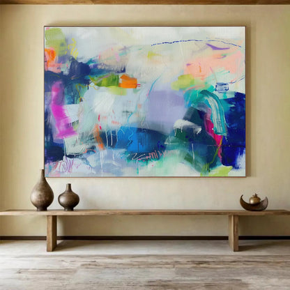 Fantasy Color Abstract Composition Art for Bohemian Den DLZ2879