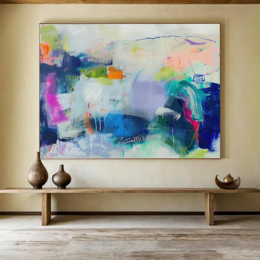 Fantasy Color Abstract Composition Art for Bohemian Den DLZ2879