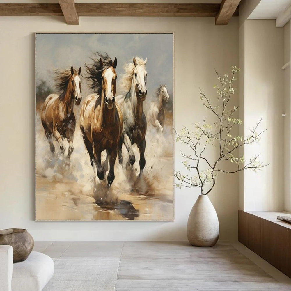 Galloping Horses Art for Equestrian - Inspired Living Room & Adventure - Lover’s Den DLZ1544