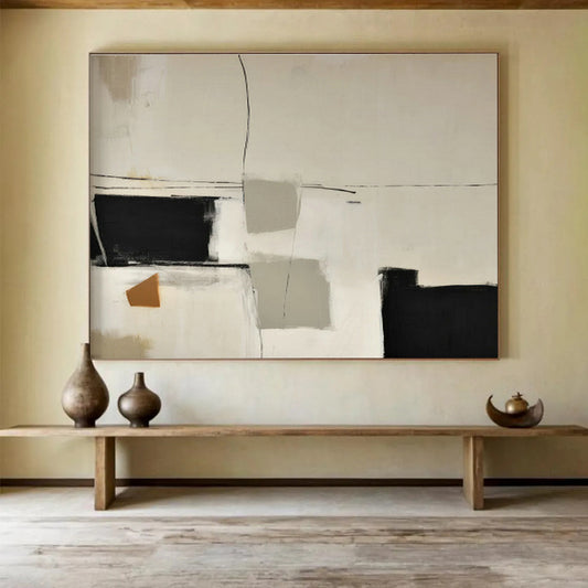 Geometric Block Abstract Art for Modern Art Gallery Showcases DLZ2632