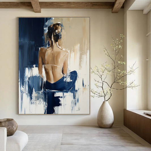 Abstract Female Back Figure for Modern Art Studio & Sophisticated Boudoir STSC175