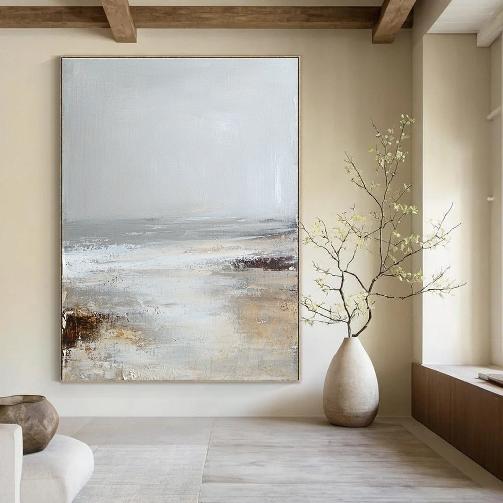 Minimalist Beach Scene for Serene Home Office & Coastal - Style Living Room STSC232