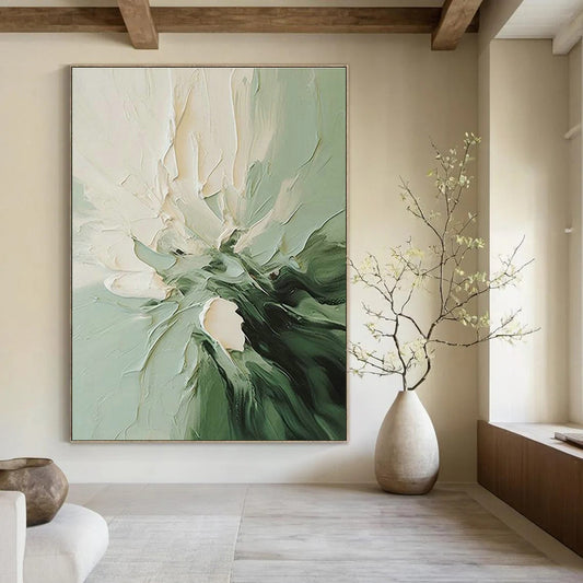 Textured Floral Abstract Art for Kitchen & Garden - Facing Balcony DLZ1192