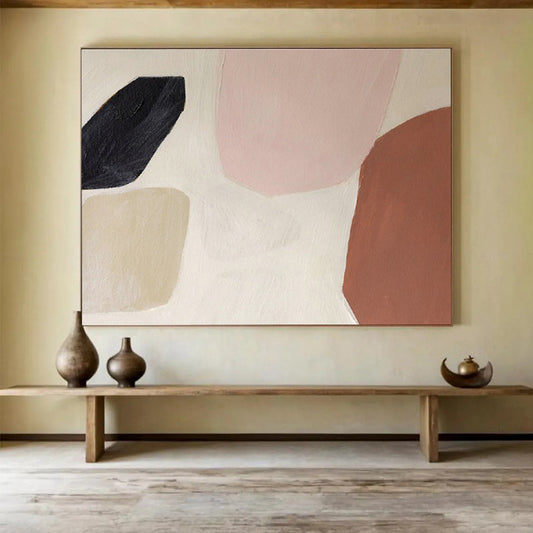 Soft - Color Geometric Abstract Art for Wellness Spa Waiting Area DLZ2962