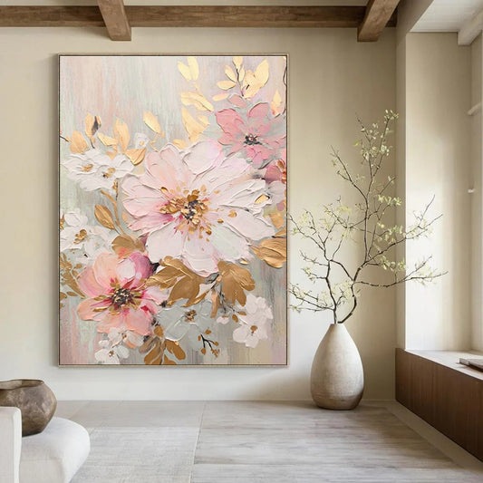 Gold - Leaf Flower Art for Vintage - Glamour Boudoir & High - End Fashion Boutique DLZ1397