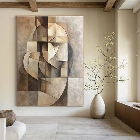Cubist Abstract Composition for Modern Art Museum & Intellectual Study STSC859
