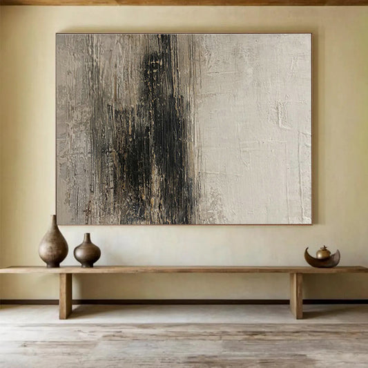 Gray - Black Artistic Abstract for Moody Home Theaters DLZ2470