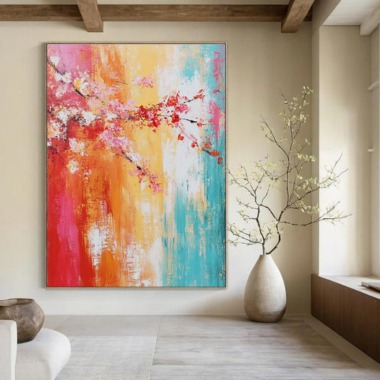 Colorful Blossom Branches for Bohemian - Style Bedroom & Vibrant Café STSC373