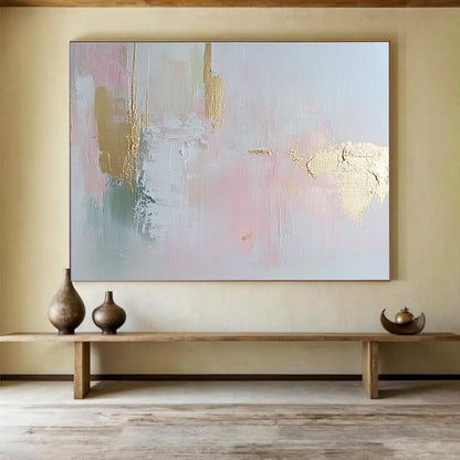 Pastel and Gold Abstract Art for Bridal Suite & Chic Boutique SC386