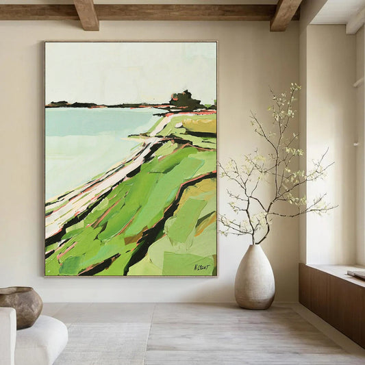 Minimalist Coastal Abstract for Beach House Dining Room & Nautical - Themed Gallery DLZ1576
