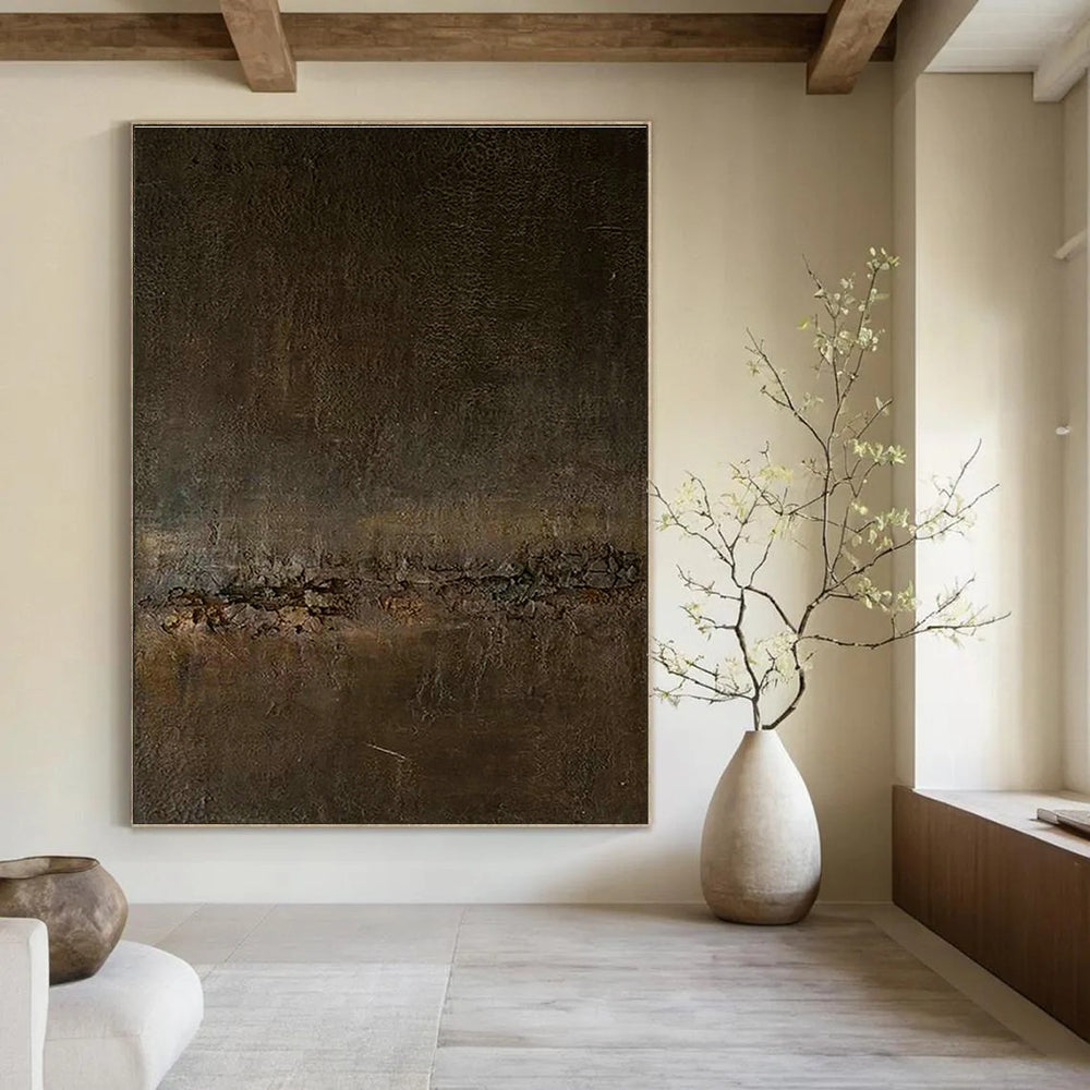 Dark Brown Texture Art for Sophisticated Cigar Lounge Corners DLZ0201