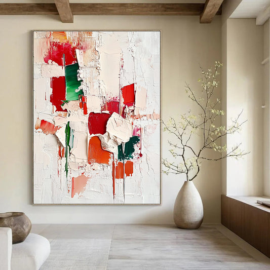 Textured Color Block Abstract for Contemporary Art Space & Eclectic Home STSC327