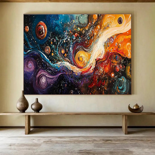 Cosmic Swirl Art for Sci - Fi - Themed Gaming Café Feature Walls DLZ3199