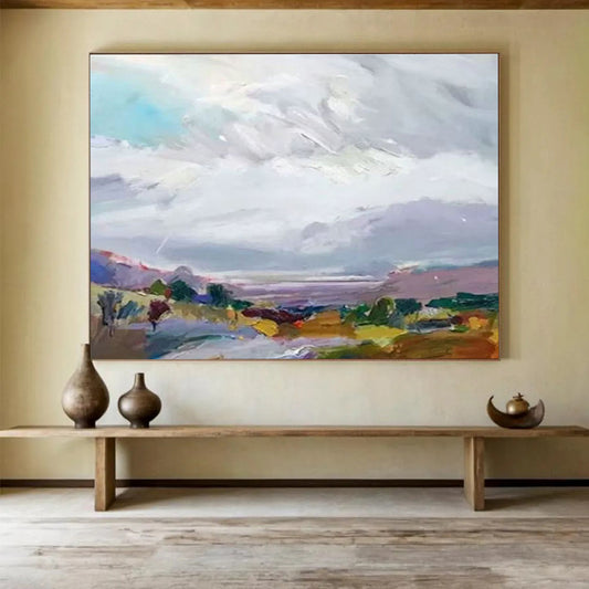 Colorful Pastoral Landscape Art for Charming Dining Room DLZ2826