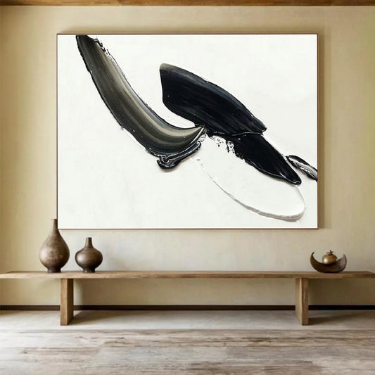 Black - Gray Relief Art for Contemporary Art Gallery Monochrome Displays DLZ3294