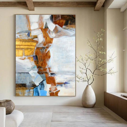 Geometric Color - Block Abstract for Modern Office Lobby & Creative Coworking Space DLZ0944