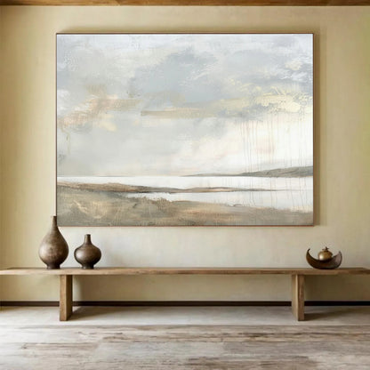 Light - Color Landscape Abstract Art for Minimalist Living Room Walls DLZ2633