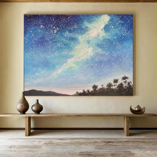 Galaxy Night View Oil Painting for Celestial - Themed Home Theaters DLZ2498