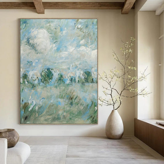 Impressionistic Landscape Art for Country Villa & Yoga Retreat DLZ0594