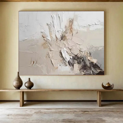 Beige - Gold Textured Abstract for Minimalist Living Room DLZ3002