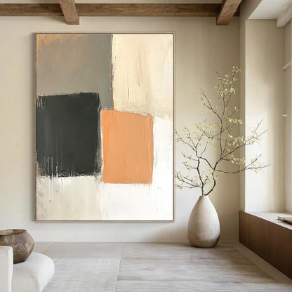Geometric Color Block Abstract for Mid - Century Modern Home & Creative Studio STSC654