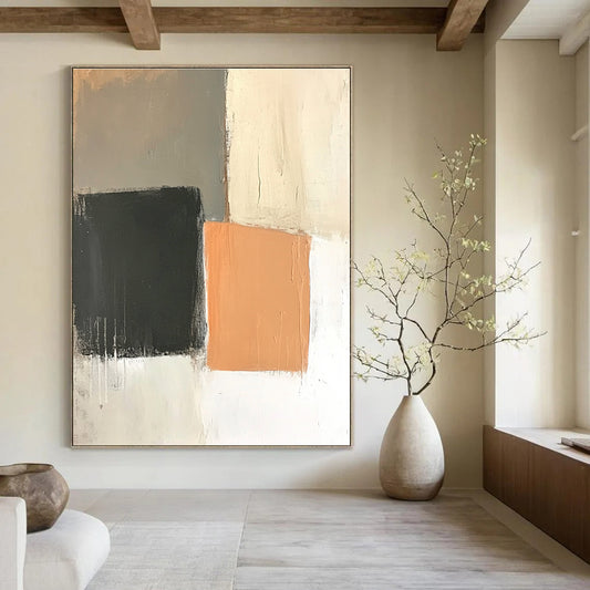 Geometric Color Block Abstract for Mid - Century Modern Home & Creative Studio STSC654