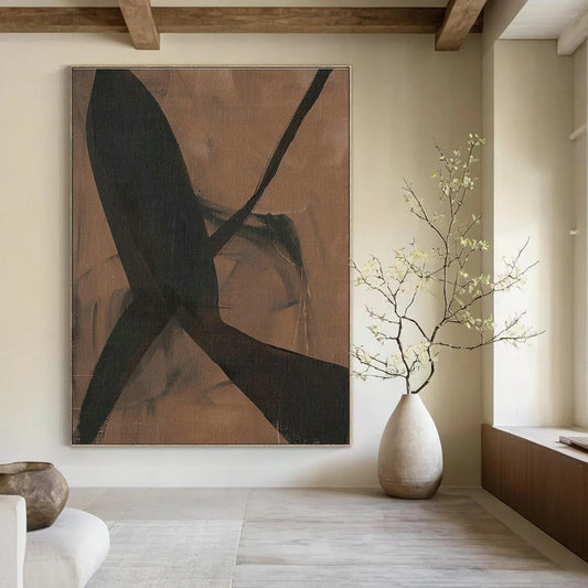 Cross - Line Abstract Art for Bohemian Living Room & Creative Studio DLZ1163