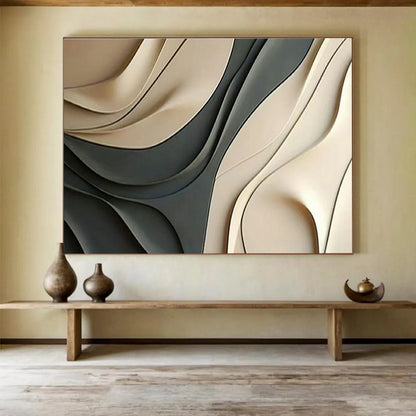 Curved 3D Art for Modern Office Lounge DLZ2907