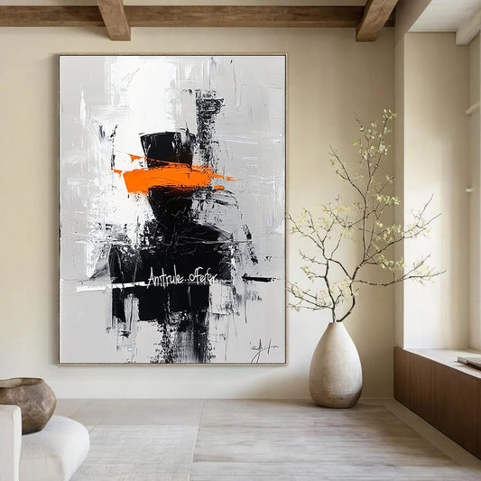 Abstract Figure with Orange Band for Inspirational Office & Avant - Garde Art Space STSC227