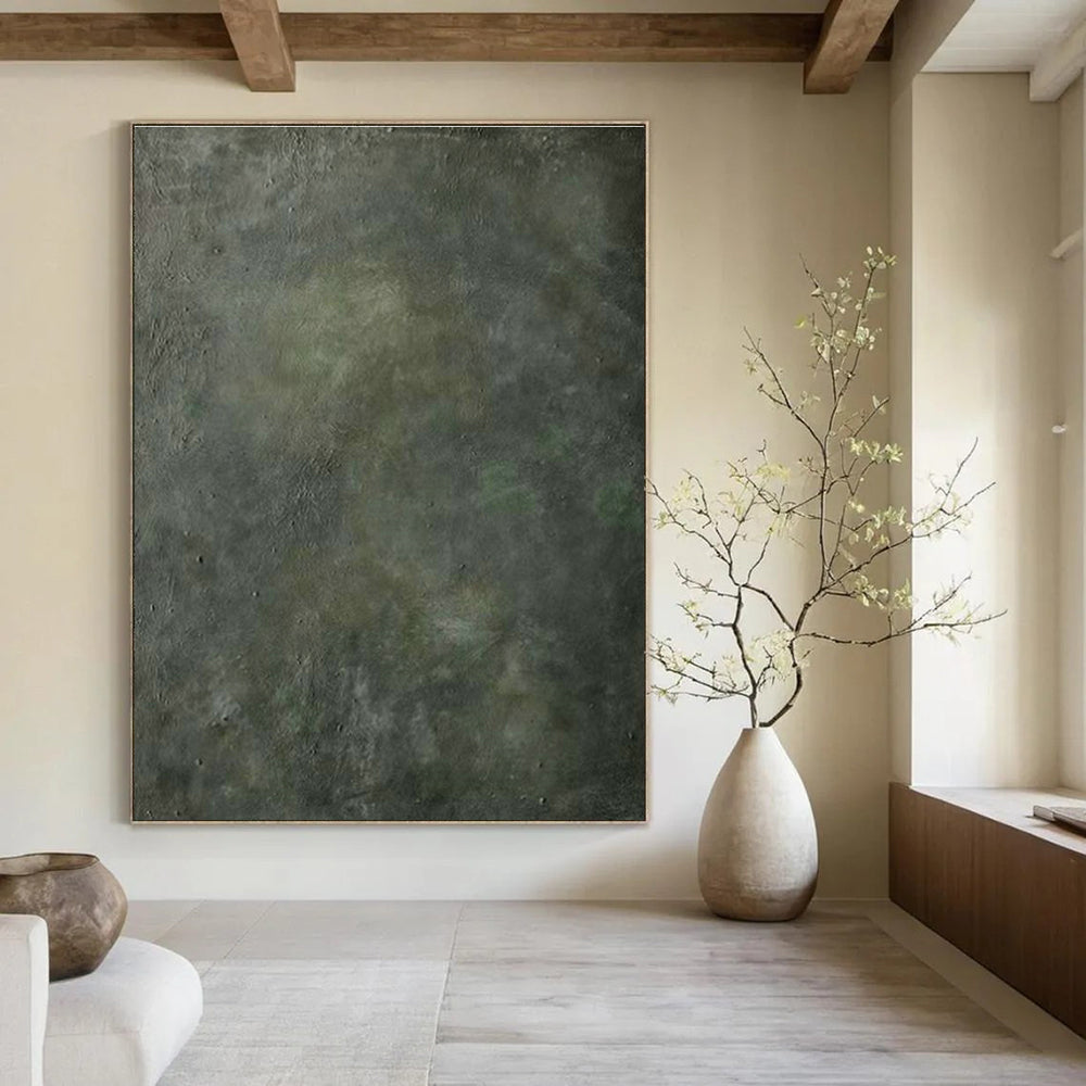 Dark Gray Texture Art for Industrial - Style Café Backdrops DLZ0235
