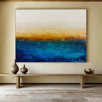 Gradient Color Abstract Art: Create a Relaxing Balcony Oasis DLZ2391