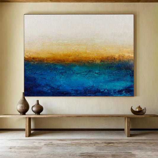 Gradient Color Abstract Art: Create a Relaxing Balcony Oasis DLZ2391