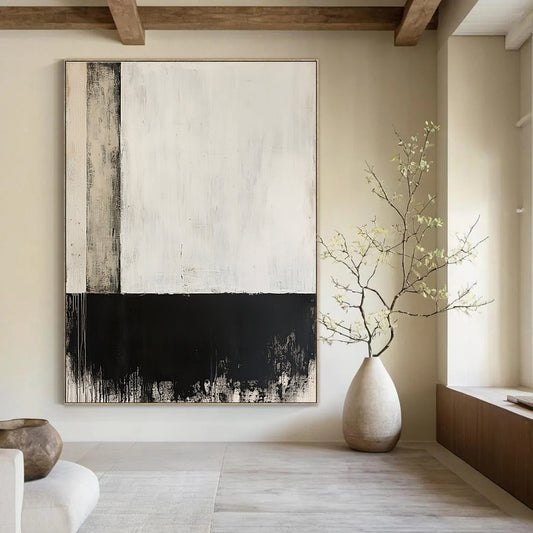Black and White Minimalist for Contemporary Art Space & Modern Dining Room STSC235