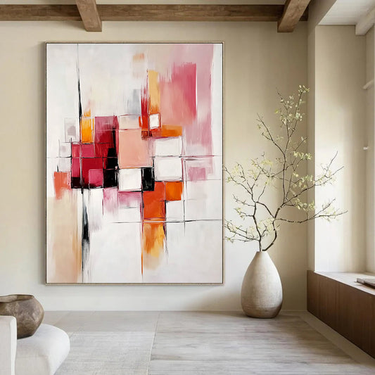 Geometric Abstract Composition for Contemporary Gallery & Minimalist - Inspired Office STSC582