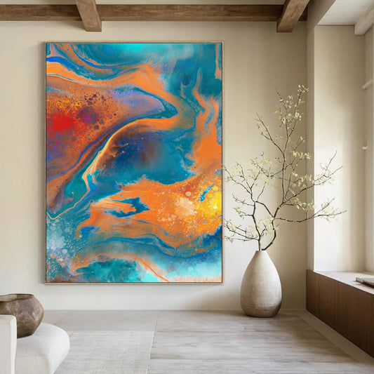 Fluid Color Abstract for Rooftop Art Gallery & Trendy Cocktail Bar DLZ0947