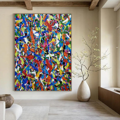 Color Explosion Abstract Art for Creative Kids’ Space & Vibrant Art Bar DLZ2266