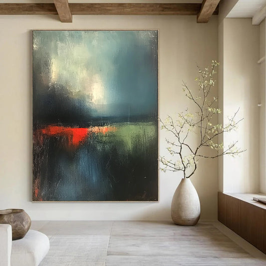 Dark Landscape Abstract Art for Study & Bedroom STSC702