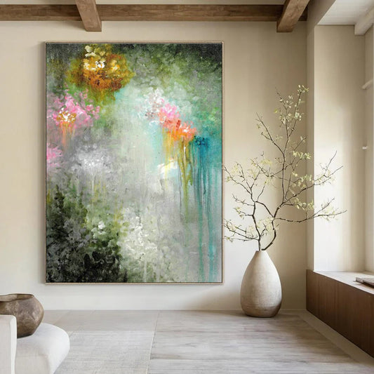 Floral Abstract Art for Garden - Themed Bridal Suite Bedrooms DLZ0073