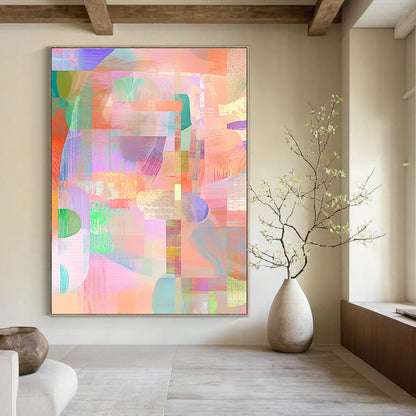 Pastel Color Collage for Bohemian - Style Bedroom & Artistic Retail Space STSC561