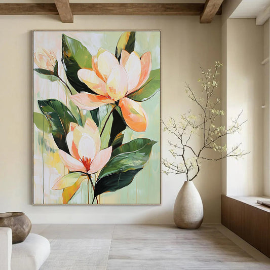 Peach - Colored Flower Blooms for Feminine Bedroom & Charming Café STSC355