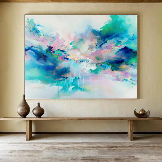 Fantasy Color Fluid Abstract Art for Bohemian Living Room DLZ2870
