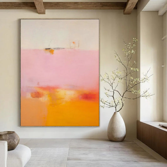 Pink - Orange - Yellow Abstract Art for Sunset - View Rooftop Bar & Creative Café DLZ0999