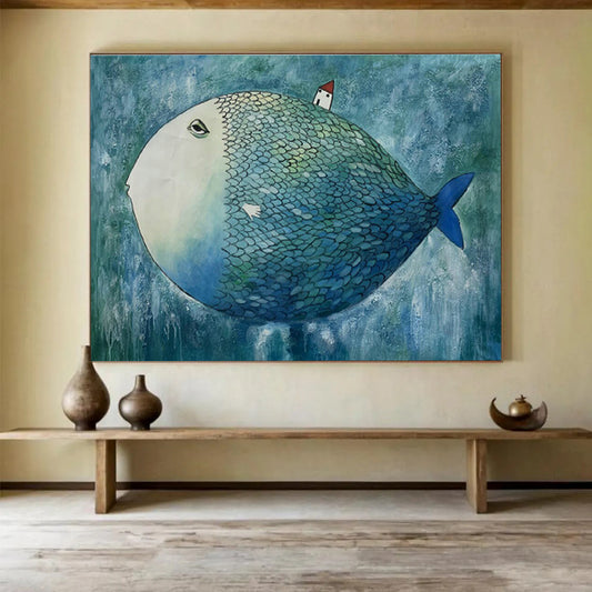 Fish - House Creative Art for Whimsical Children’s Bedroom Play Corners DLZ2602