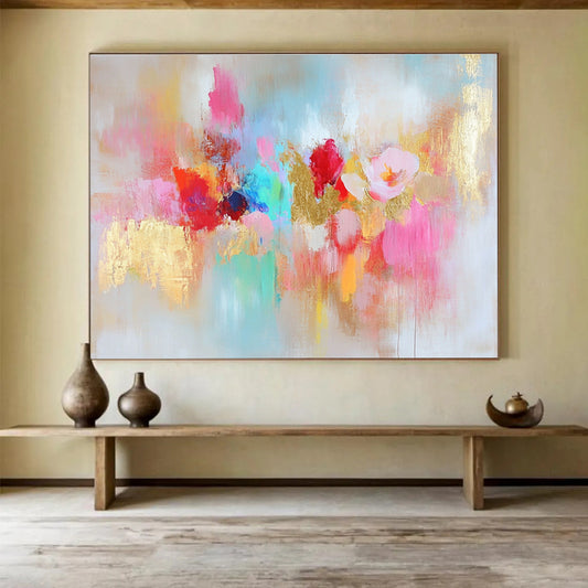 Floral - Inspired Abstract Art for Boutique Hotel Suite & Feminine - Style Café SC264