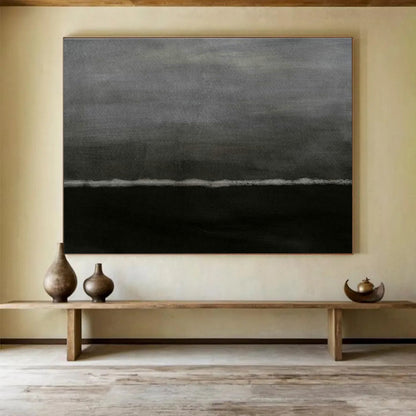 Gray - Tone Minimalist Abstract Art for Modern Spa DLZ2982